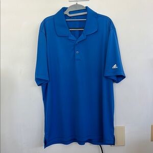 Blue adidas polo